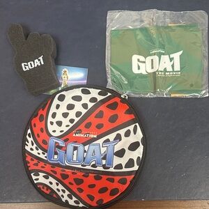 GOAT The Movie Sony Pictures Promo Zipper Pouch + Foam Hand + Green Arm Sleeve